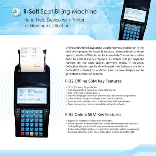 R-soft Spot Billing Machine