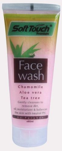 Soft Touch Face Wash(chamomile,Aloevera,Tea Tree)(pink)