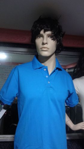 Mens Sky Blue Polo T Shirt