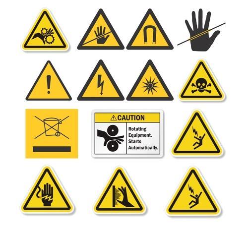 Industrial Warning Safety Stickers