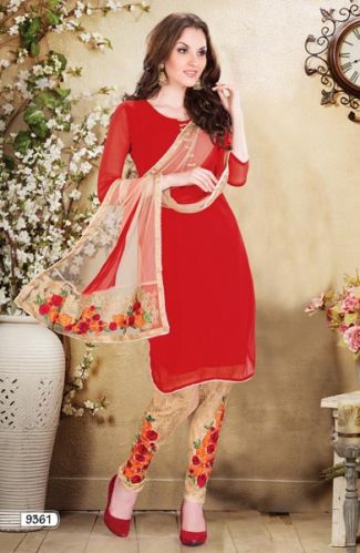 Vintage Style Churidaar Kameez