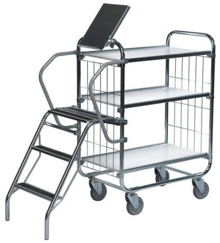 Nido Painted Order Picking Trolley, For Handling Heavy Weights