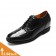 Ostrich Leather Black Dress Elevator Shoes