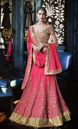 Pink 3pc Lehenga Choli