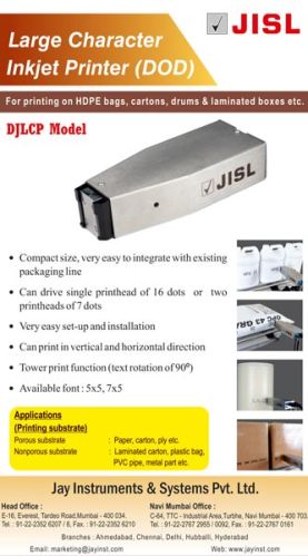 Large Character Inkjet Printer (DOD)