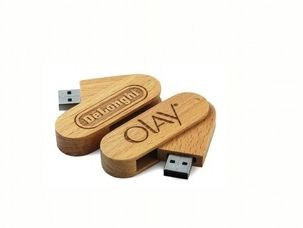 Wooden Swivel Pen Drive, Capacity : 8 GB