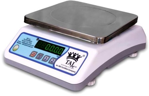 Taj+ Digital Table Top Weighing Scale With Green LED(mini Vibrant)