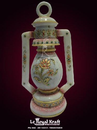 White Marble Inlay Lanterns