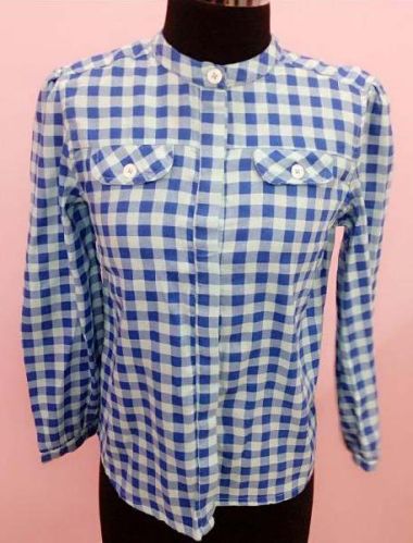 Checked Ladies Shirts, Size : M, XL
