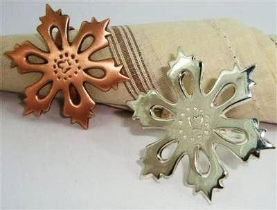 Metal Floral Napkin Holders