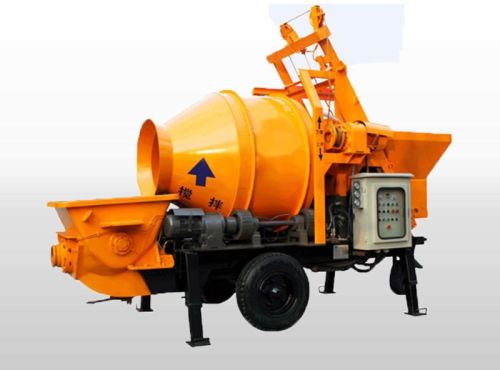 Steel Portable Concrete Pump, Color : Orange, Black