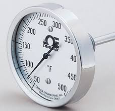 Metallic Temperature Gauges, Connection : 3/8”, ½”, ¾”
