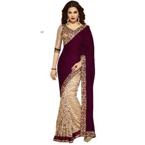 ALL Other SAREE - S-03 Pink Velvet Saree