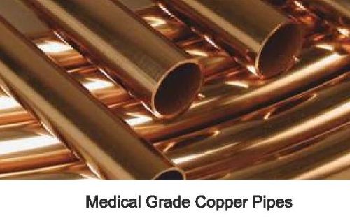 Round Medical Grade Copper Pipes, Length : 6-20 Metrer