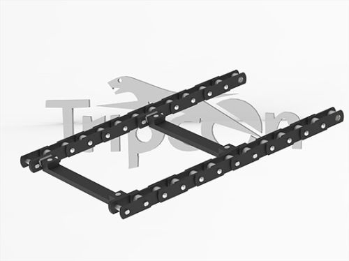 Metal Paver Machine Chain, Color : Black