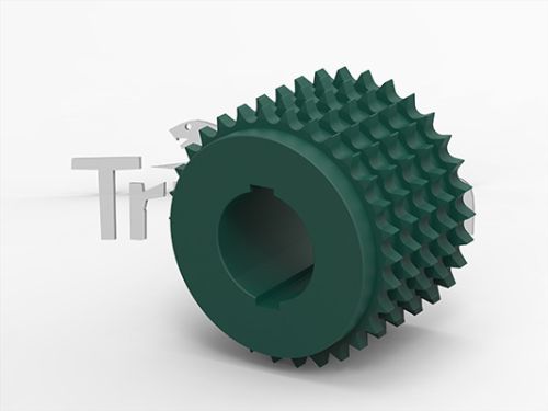 Metal Roller Chain Sprocket, Color : Green