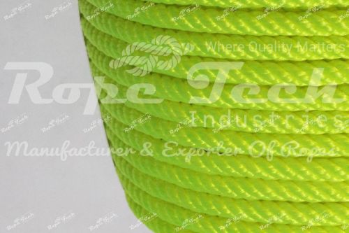 Plastic Durable Nylon Rope, Color : Red, Green, Orange, Yellow, Radium Yellow, Blue