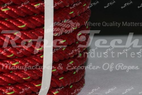 Plastic HDPE High Strength Rope, For Industrial, Rescue Operation, Marine, Color : Red, Green, Orange