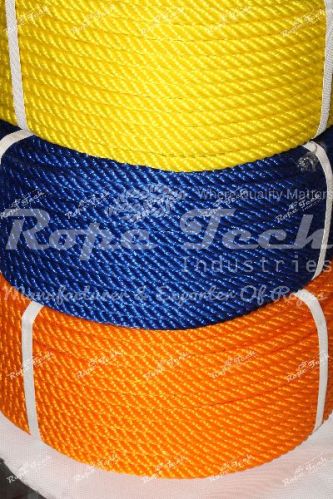 PP HDPE Plastic Rope, For Industrial, Rescue Operation, Marine, Color : Red, Green, Orange, Yellow