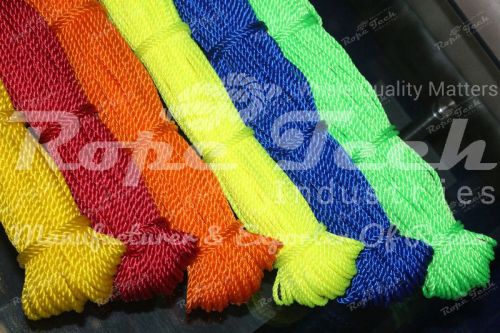 Plastic HDPE Rope, Color : Red, Green, Orange, Yellow, Radium Yellow, Blue