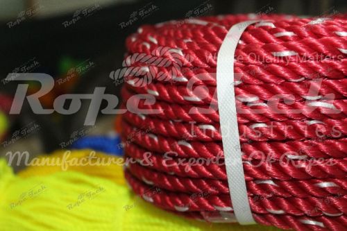 Plastic PE Rope, Color : Red, Green, Orange, Yellow, Radium Yellow, Blue