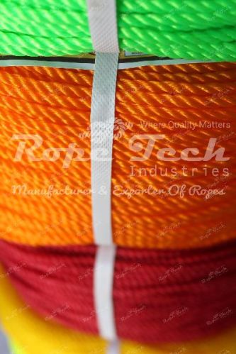 Rope Tech Plastic Rassi, Color : Red, Green, Orange, Yellow, Radium Yellow, Blue