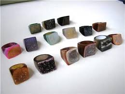 Agate Druzy Rings