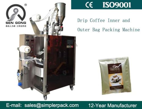 Drip Mandheling Coffee Packaging Machine By Ultrasonic Sealing
