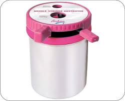 Manual Needle Syringe Destroyer, Color : White