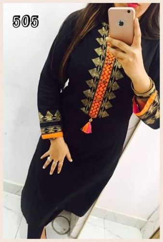 Designer Kurtis, Sleeve Type : 3/4th Sleeve, Half Sleeve