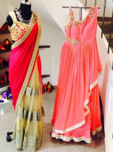 Printed Indo Western Dresses, Size : L, M, XL