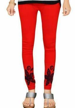 Jacquard Bottom Flower Design Leggings, Occasion : Casual Wear