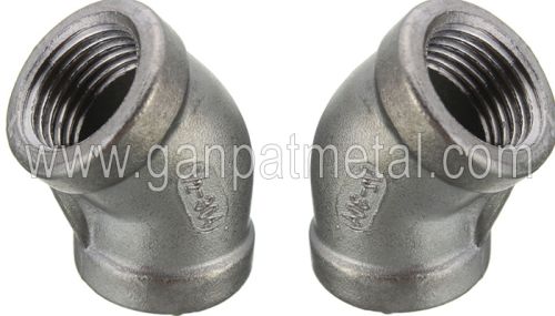 45 Elbow Threaded Fittings, Size : 1/8' NB TO 4' NB