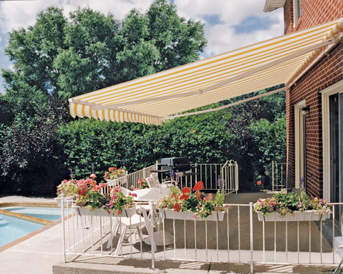 Retractable Awnings, Pattern : Plain, Printed