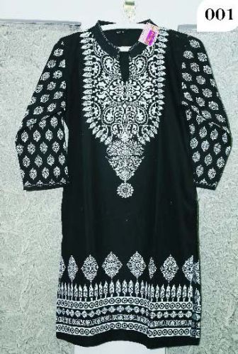 Ladies cotton kurtis, Material : Cotton