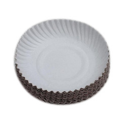 Round White 08 Inch Disposable Paper Plate, For Nasta