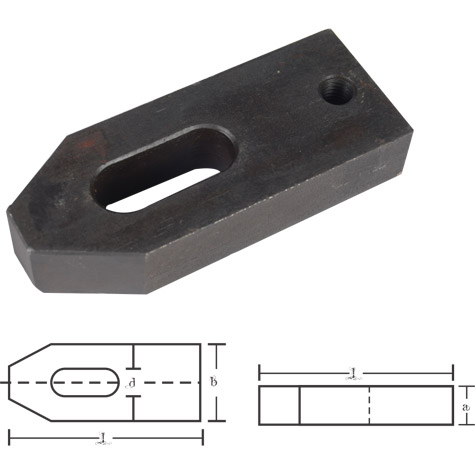 Adjustable Clamp With Thread For Adjusting Screw