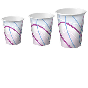 Paper cups, Pattern : Plain