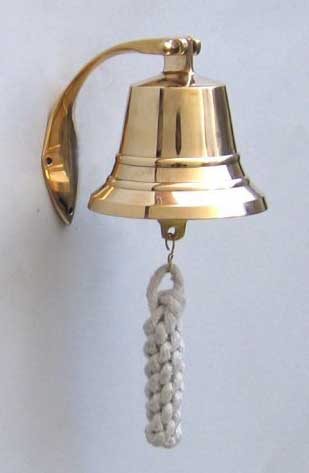 Metal Ship Bell, Packaging Type : Gold