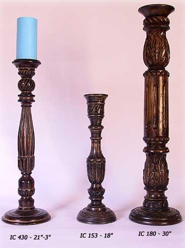 Wooden Candle Stands