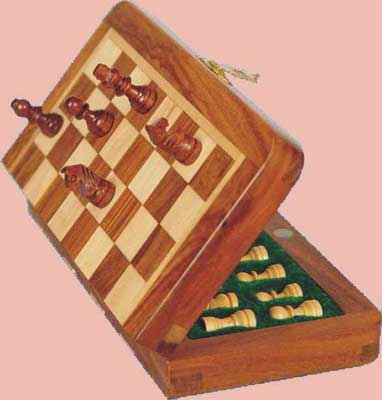 Wooden chess board