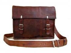 Goat Leather Bag - Double Buckle Curve Bag