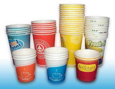 Paper cups, Disposable : Yes