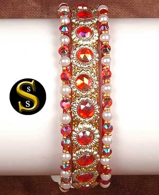 Glass Bangle Set --2229, Style : Jewellery