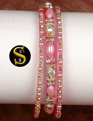 Glass Bangle Set -2244, Style : Jewellery