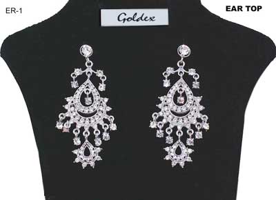 Silver Polished Imitation Earrings, Purity : 18-24K