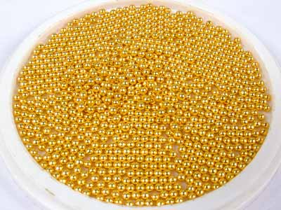 Aluminum Glossy Plain Aluminium Beads --017, Color : Yellow