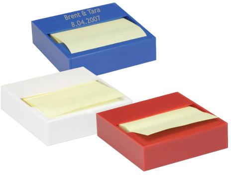 STICKY NOTE DISPENSER, Packaging Type : White, Red, Blue