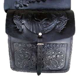 Embossed Saddle Bag