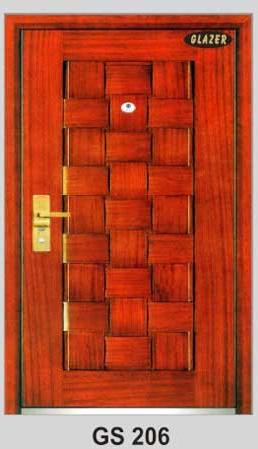 GS-206 Metal Security Doors, Shape : Rectangular